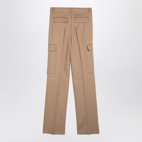 Sportmax Caramel-coloured cargo trousers