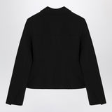 GANNI Black jacket in crêpe