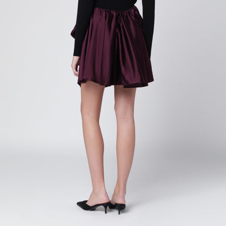 GANNI Mauve draped mini skirt