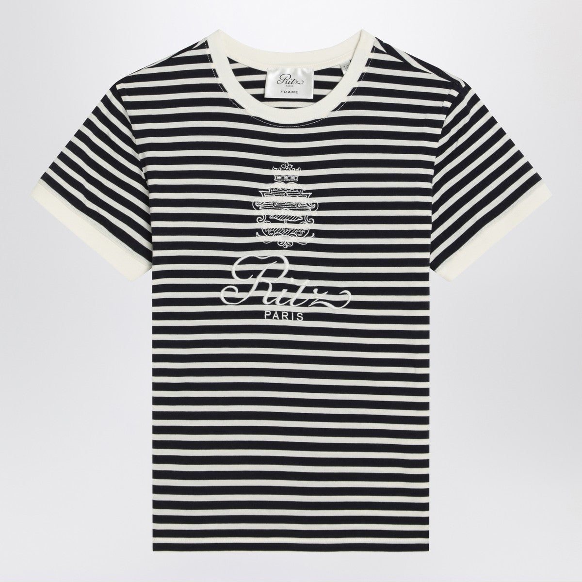 Frame Striped cotton T-shirt