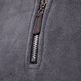 Men's Autumn And Winter New Stand Collar Half Zip Long-sleeved Sweater