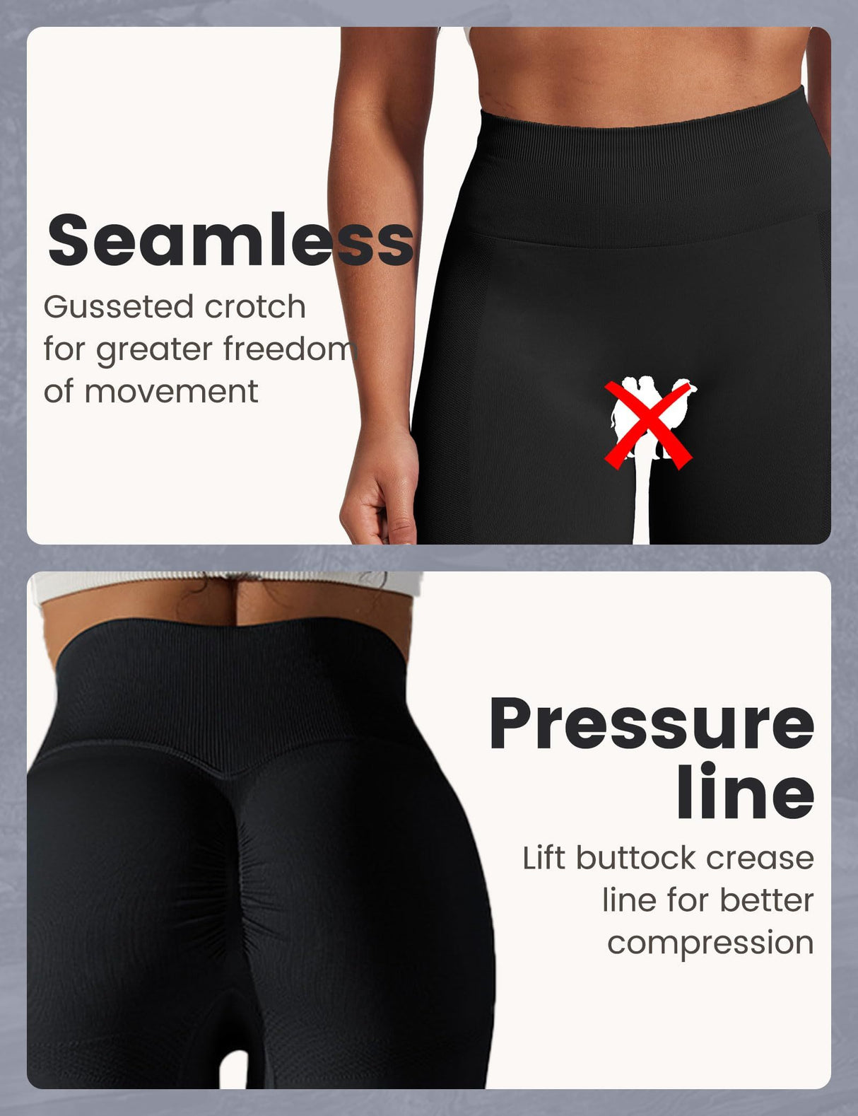 Yoga Pants - Cropped High-waisted Seamless Solid Color Yellow-brown