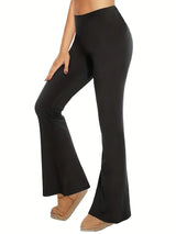 3pcs Butt-Lifting Flare Yoga Pants High Waist, Ultra Stretch, Naked Feel Leggings For Women