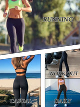 3pcs Butt-Lifting Flare Yoga Pants High Waist, Ultra Stretch, Naked Feel Leggings For Women