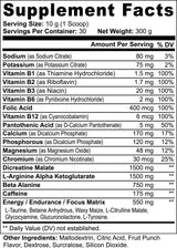 Nitric Shock Pre Workout Strength, Energy, Endurance, And Mental Focus Booster