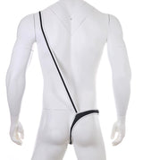 Men's Single Side Opening Of The One-piece Undergarment With A Shoulder Strap