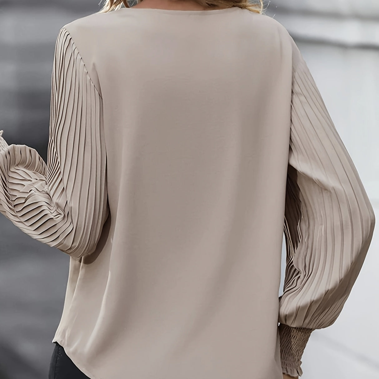 Women's New V-neck Solid Color Basic Versatile Shirt